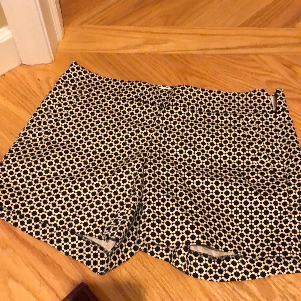 Black and white shorts